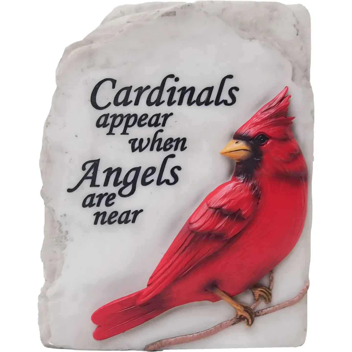 Cardinals Appear Garden Statue