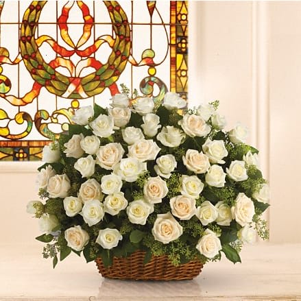 Bountiful Rose Basket Flower Bouquet