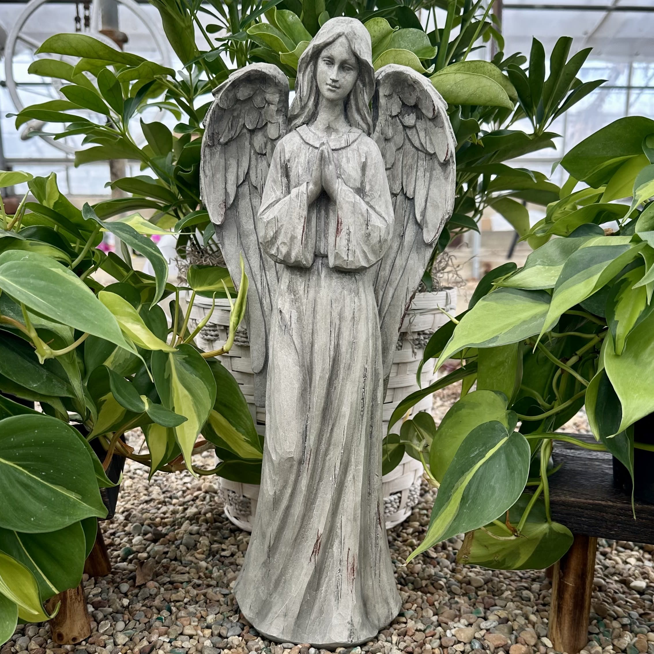 Tall Praying Angel Flower Bouquet