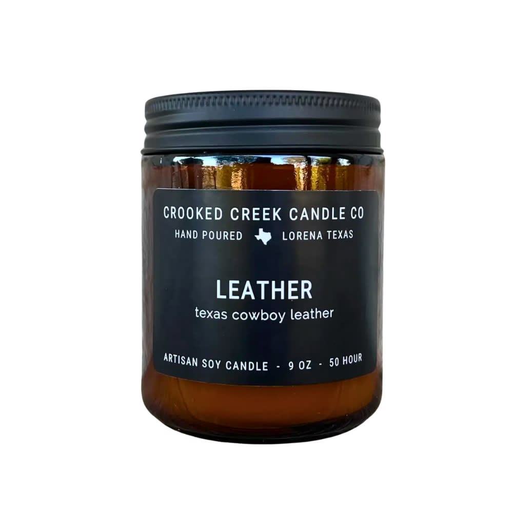 Leather Soy Candle