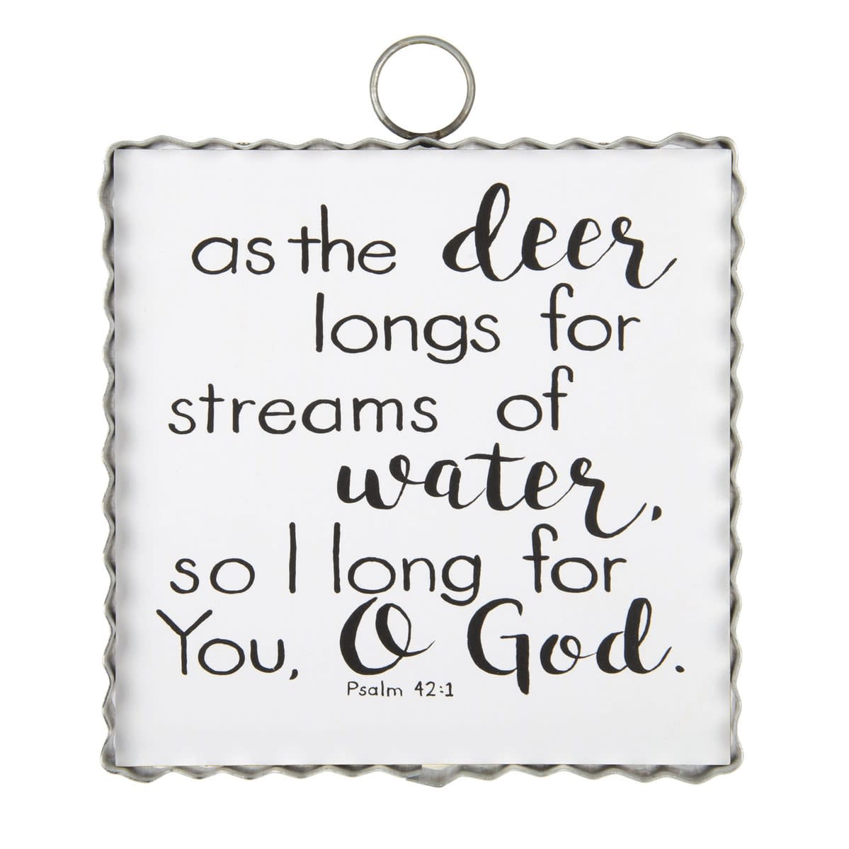 Mini Axis Psalm 42:1 Print Flower Bouquet