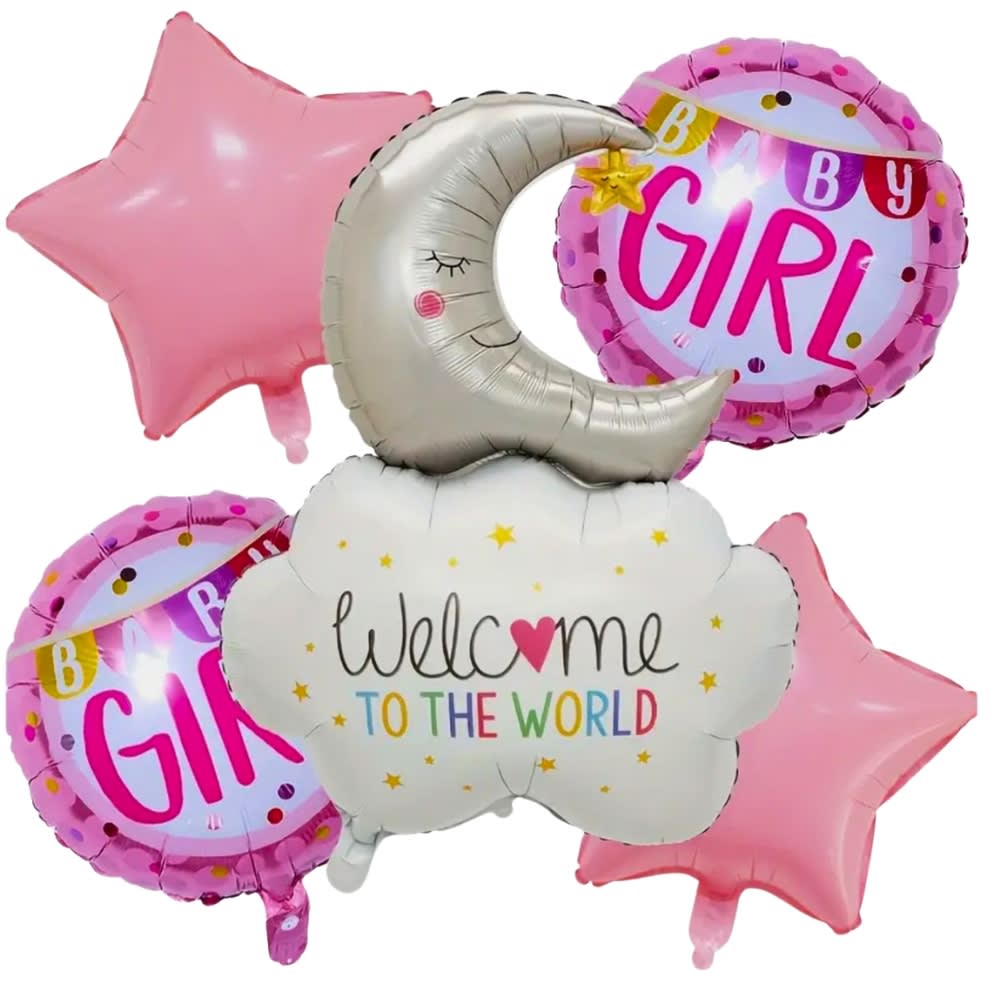 Baby Girl Balloon Bouquet