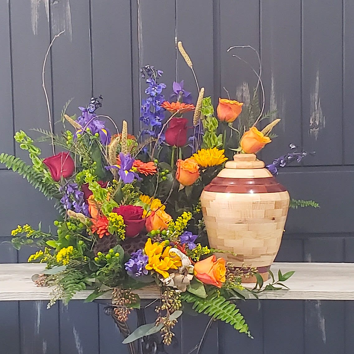 Loving Birch Crossing Urn Surround