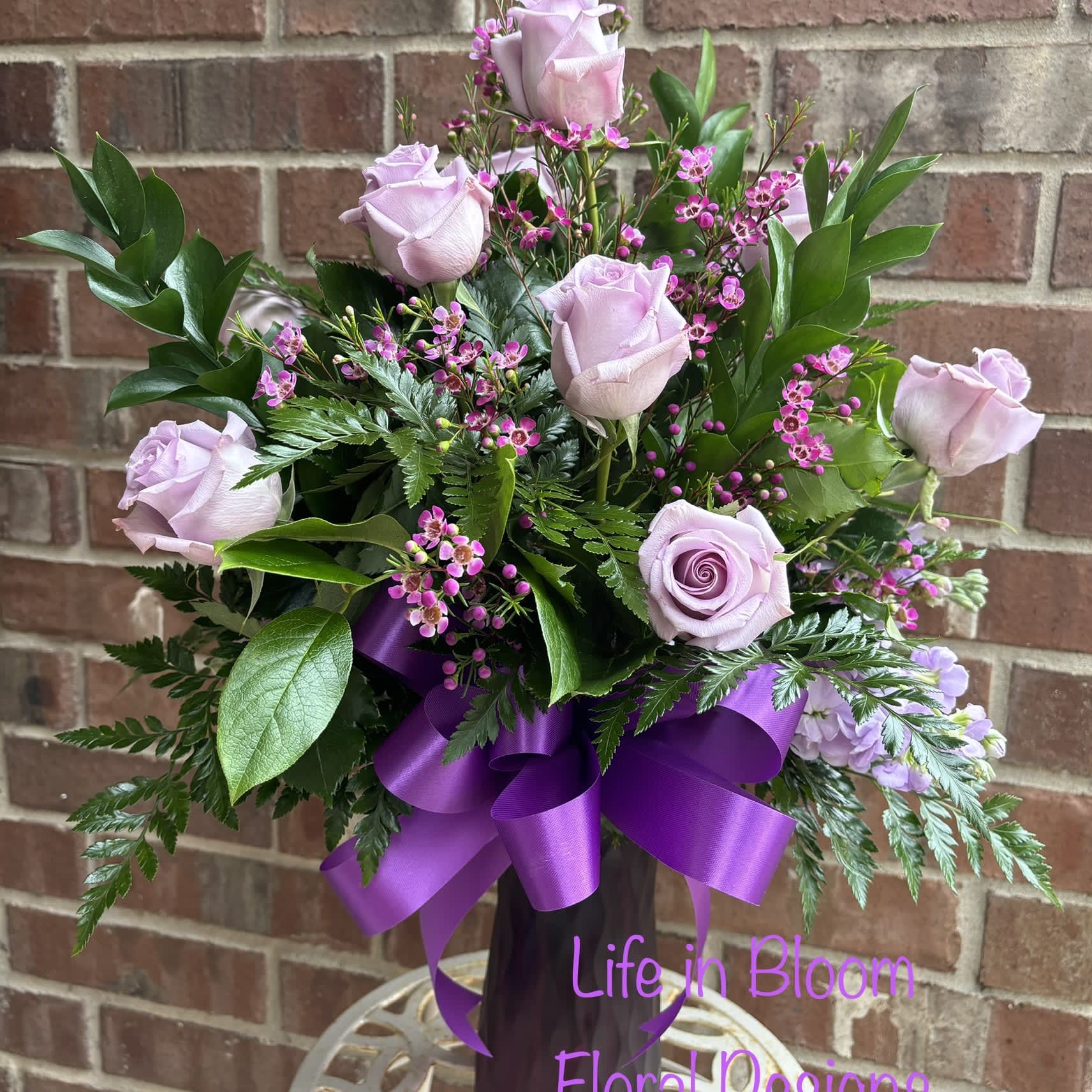 Dozen Lavender Roses