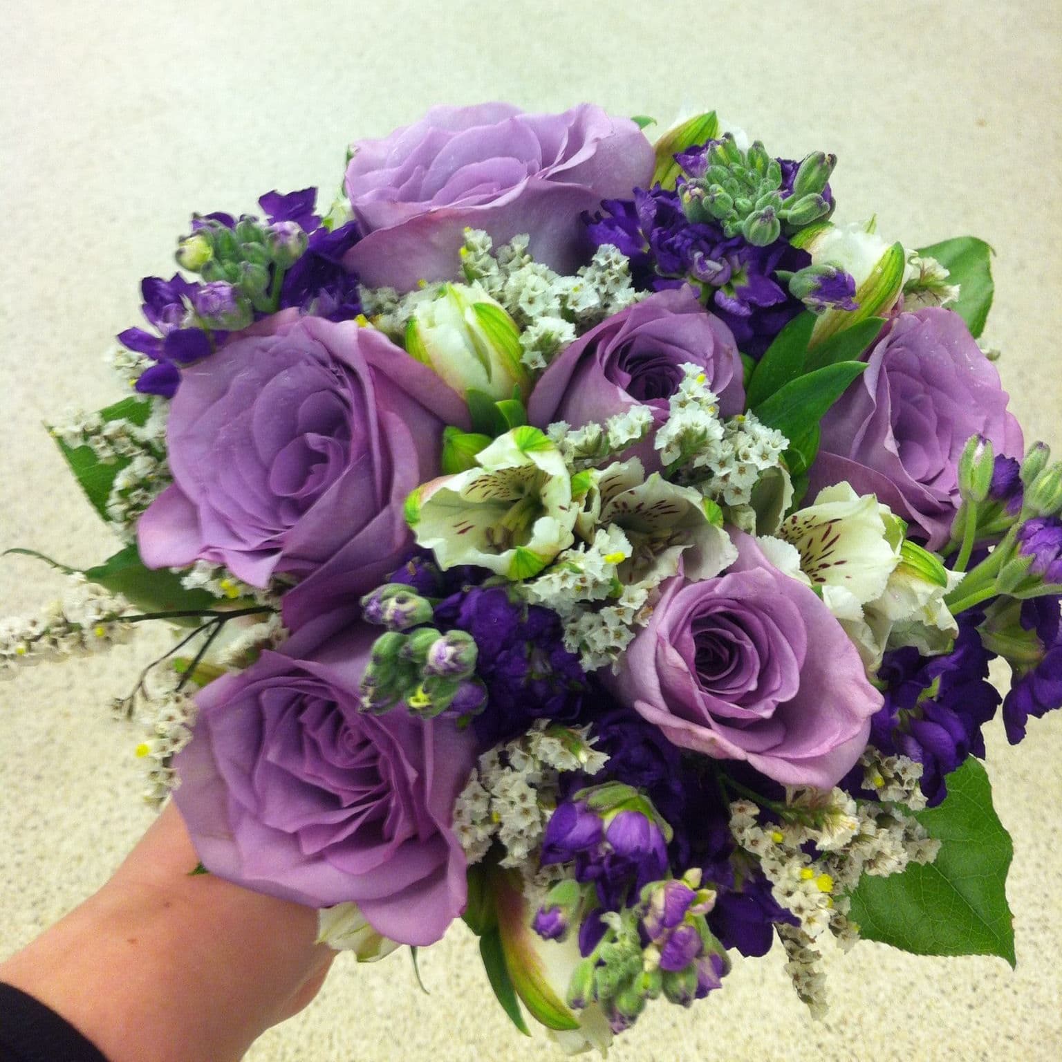 Purple Prom Posey Flower Bouquet