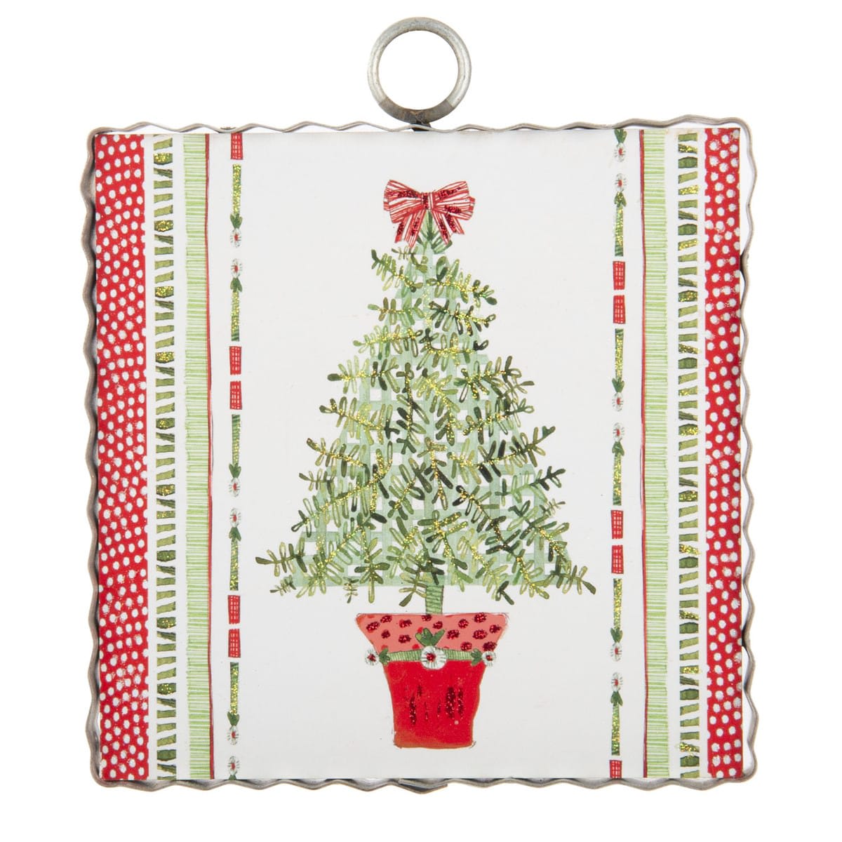 Mini Holiday Topiary Print