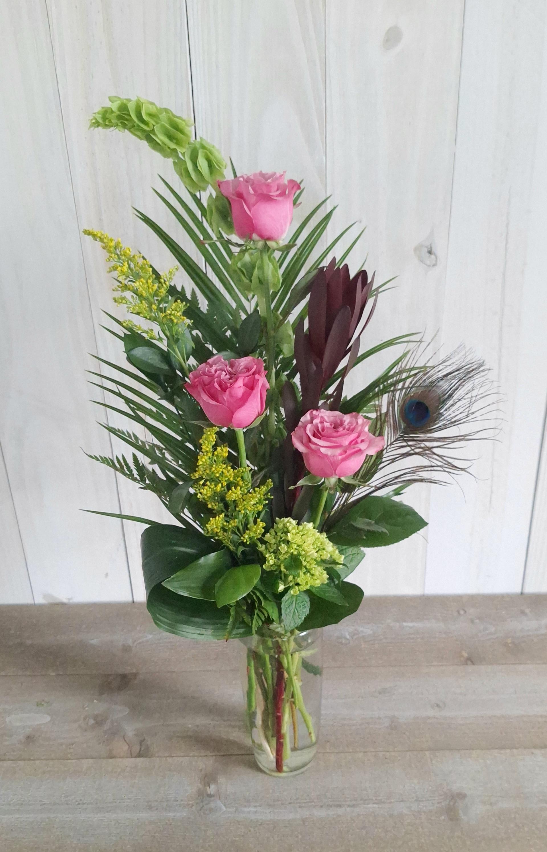 RoseTrio (colors may vary) Flower Bouquet