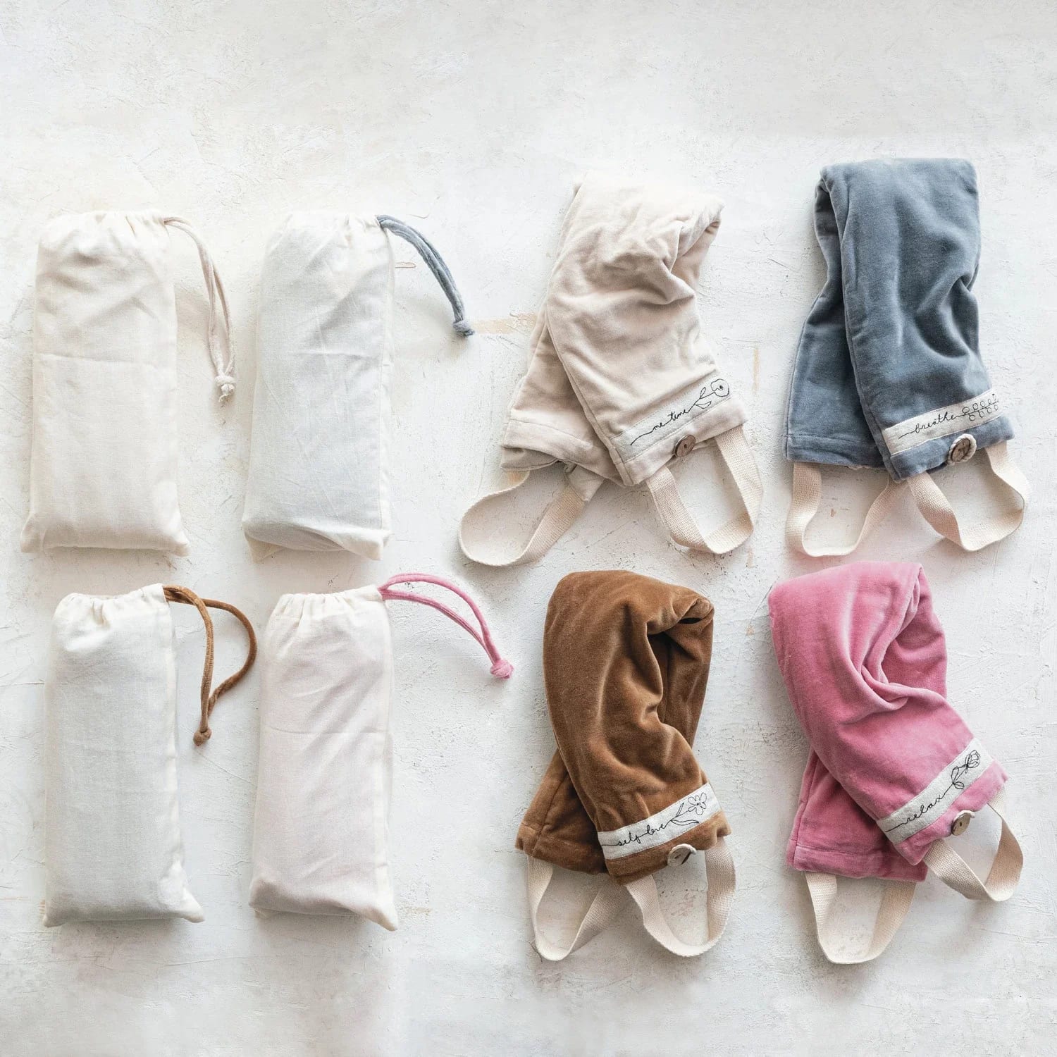 Microwaveable Hot/Cold Neck Wrap Filled w/ Lentils & Lavender, 4 Styles