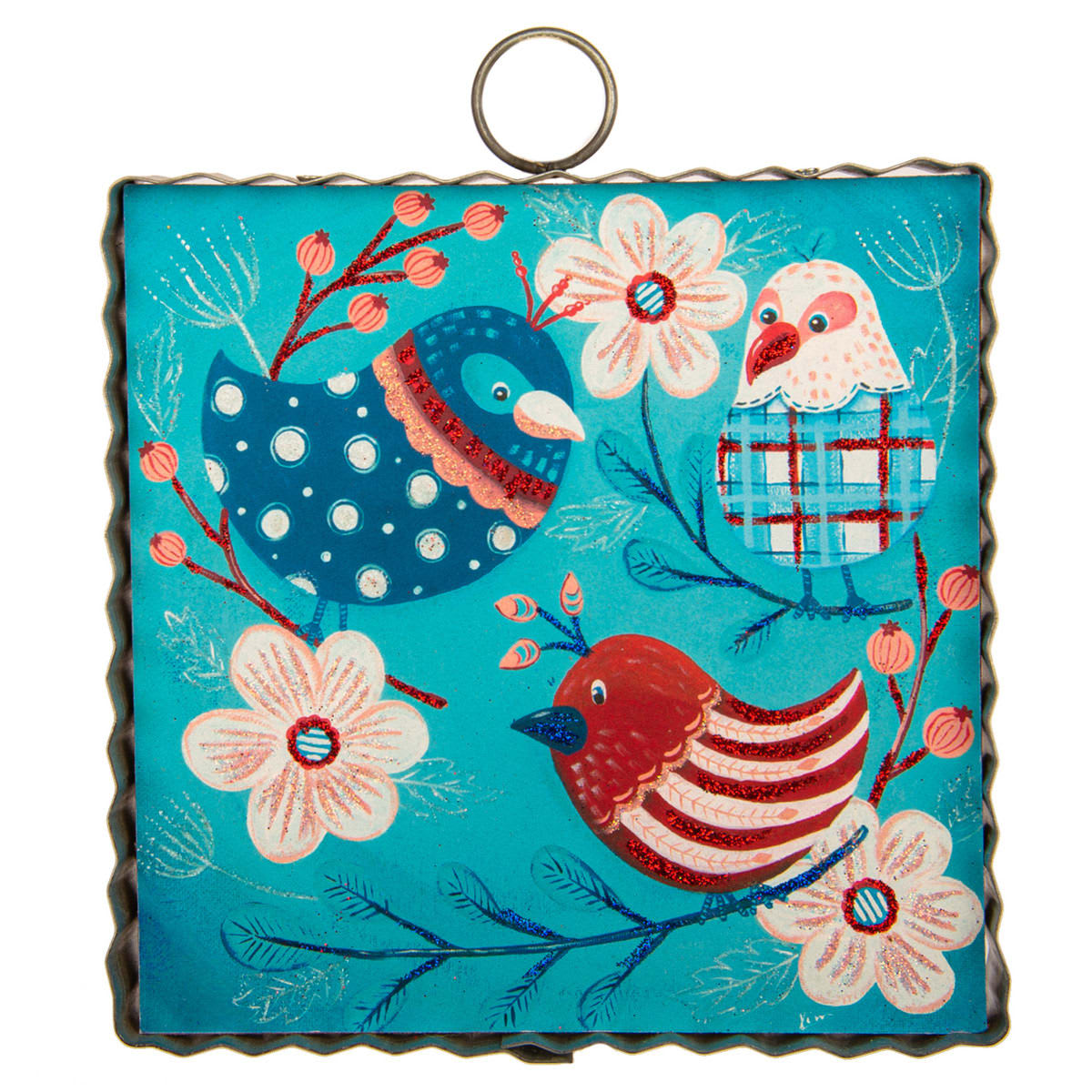 Mini Silly Birds Print Flower Bouquet