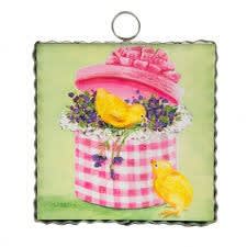 Mini Vintage Box of Chicks Print