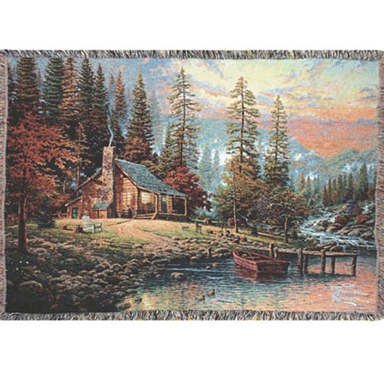 A Peaceful Retreat Woven Tapestry Throw