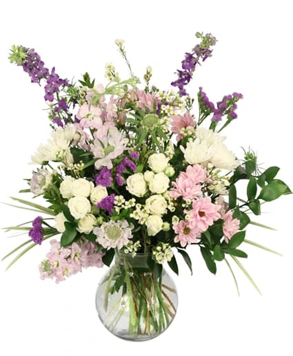 AMETHYST ROMANCE VASE ARRANGEMENT Flower Bouquet