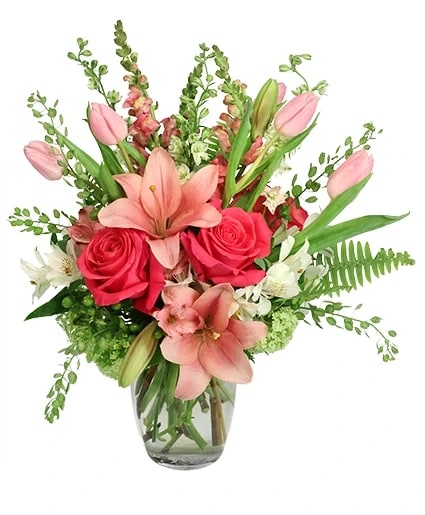ARRAY OF PINKS FLORAL ARRANGEMENT Flower Bouquet