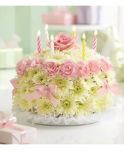 HAPPY BIRTHDAY FLOWER CAKE Flower Bouquet