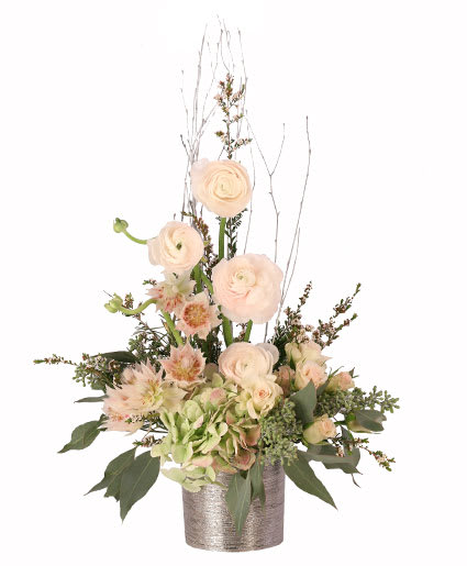 BLISSFUL BLUSH FLOWER ARRANGEMENT