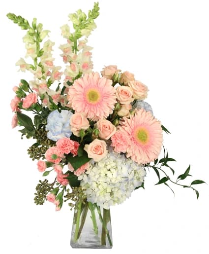 BLUSHING HORIZON FLOWER ARRANGEMENT