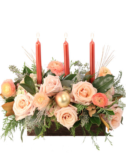 CALMING PEACH ROSES
CENTERPIECE