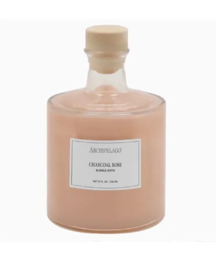CHARCOAL ROSE BUBBLE BATH 8 OZ ARCHIPELAGO BOTANICALS