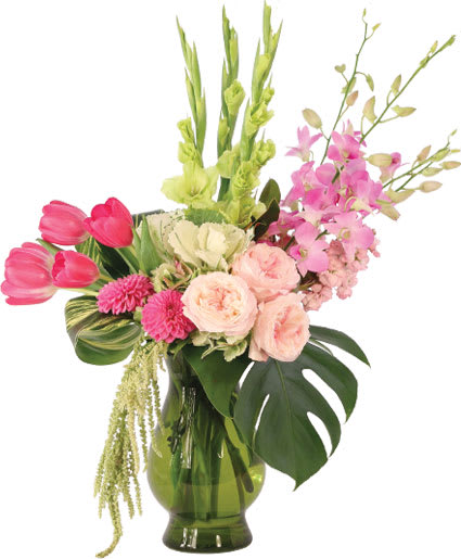 DENDROBIUM ROSE DREAM FLOWER ARRANGEMENT