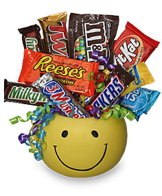 CANDY BOUQUET GIFT BASKET