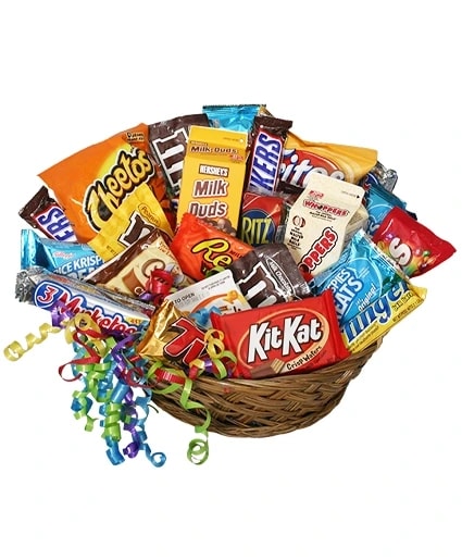 JUNK FOOD BASKET GIFT BASKET