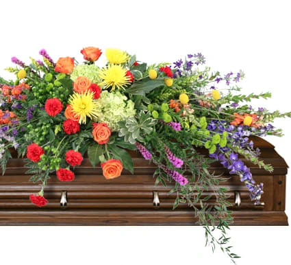 HEARTFELT RHAPSODY CASKET SPRAY
