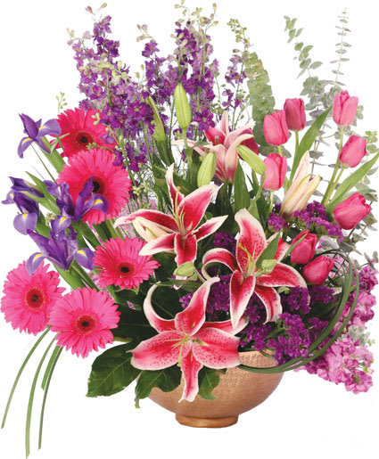 MAGNIFICENT MAGENTA FLOWER ARRANGEMENT Flower Bouquet