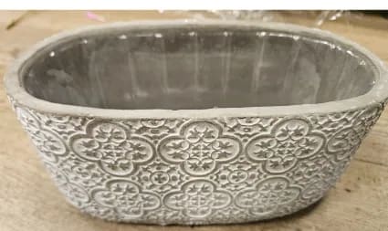 OVAL CEMENT PLANTER PLANTER