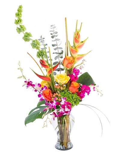 PASSION PARADISE VASE ARRANGEMENT Flower Bouquet