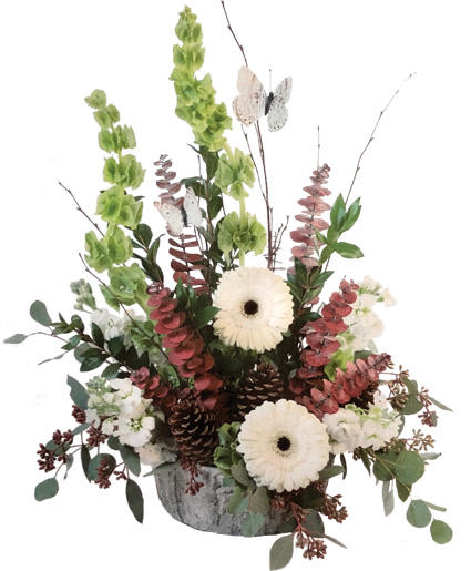 RUSTIC MOONLIGHT FLORAL ARRANGEMENT Flower Bouquet