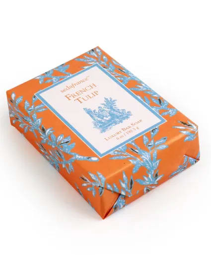 French Tulip Classic Toile Paper-Wrapped Bar Soap SEDA FRANCE LUXURY BAR SOAP