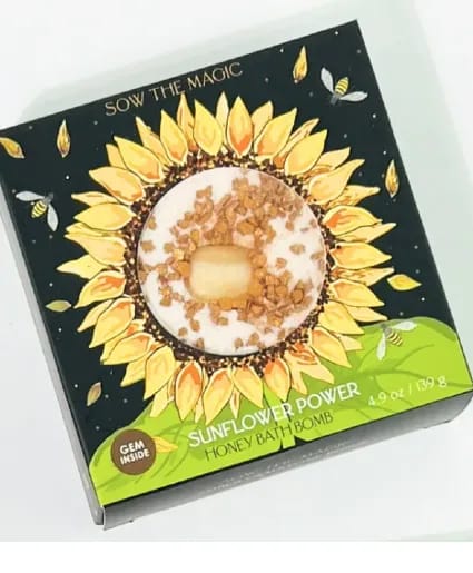 SOW THE MAGIC SUNFLOWER POWER HONEY BATH BOMB BATH BOMB Flower Bouquet