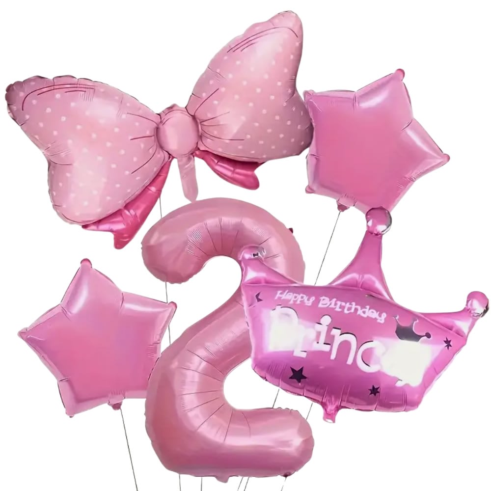 Princess 2nd Birthday Balloon Bouquet