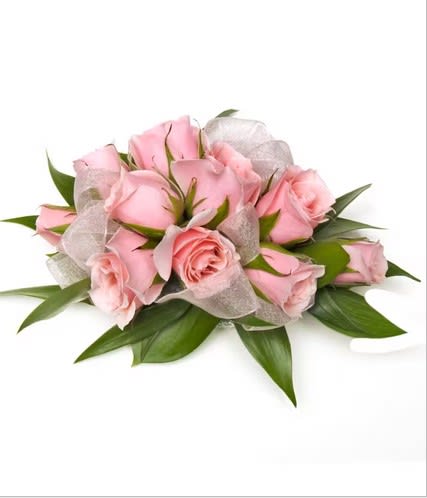 Pink Sweetheart rose wrist corsage