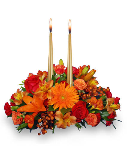 Thanksgiving Centerpiece Flower Bouquet