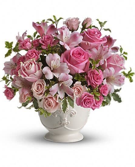 Pink Potpourri Bouquet with Roses