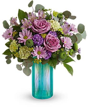 Iridescent Dream Vase Arrangement Flower Bouquet