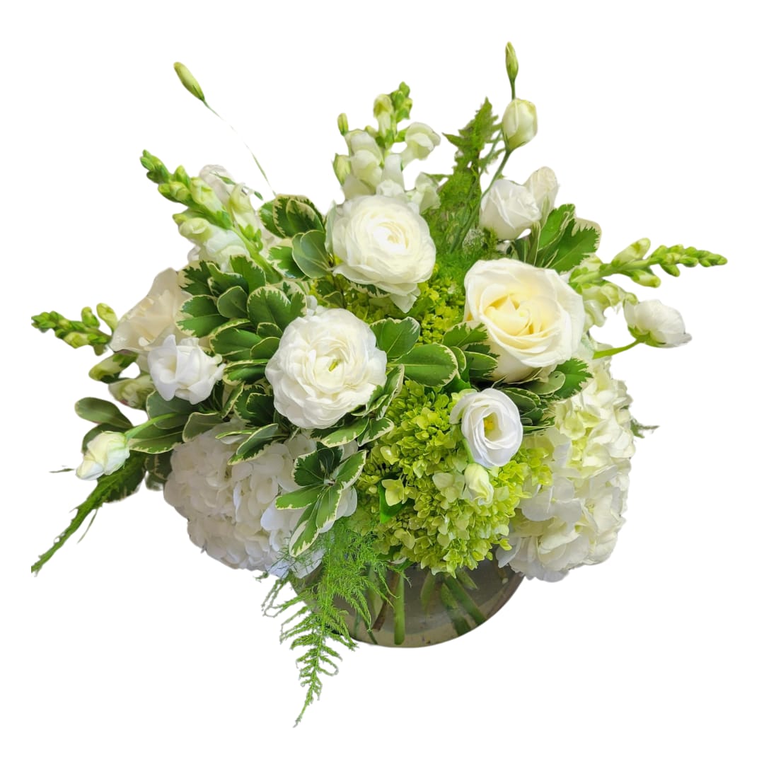 Purity Bubble Bowl Arrangement