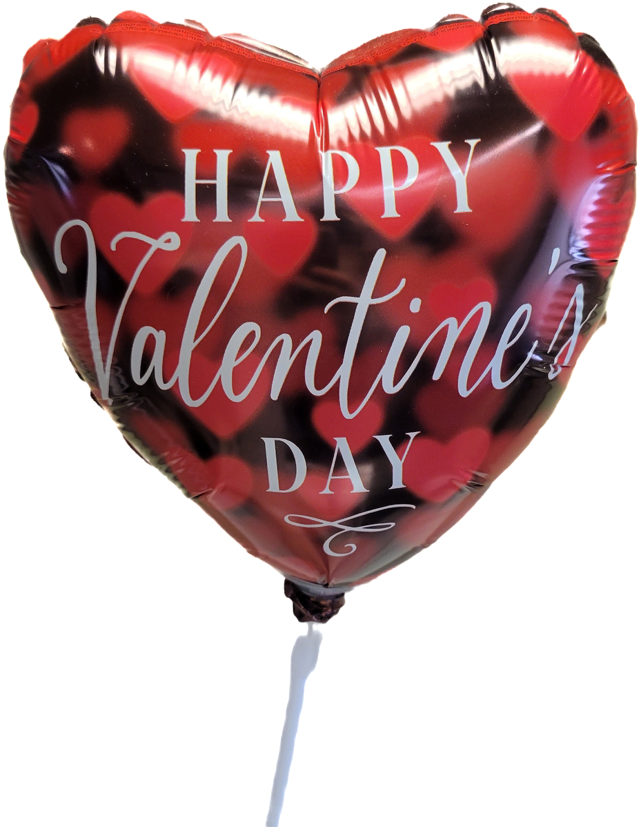 Balloon "Happy Valentine's Day" Flower Bouquet