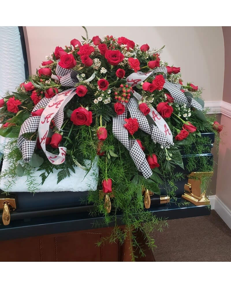 Alabama Casket Spray Flower Bouquet