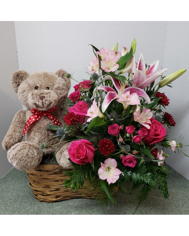 Love You Beary Much Flower Bouquet