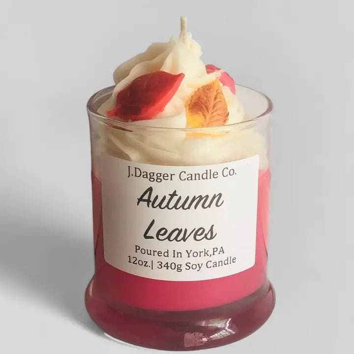 Autumn Leaves Soy Dessert Candle, 12oz.