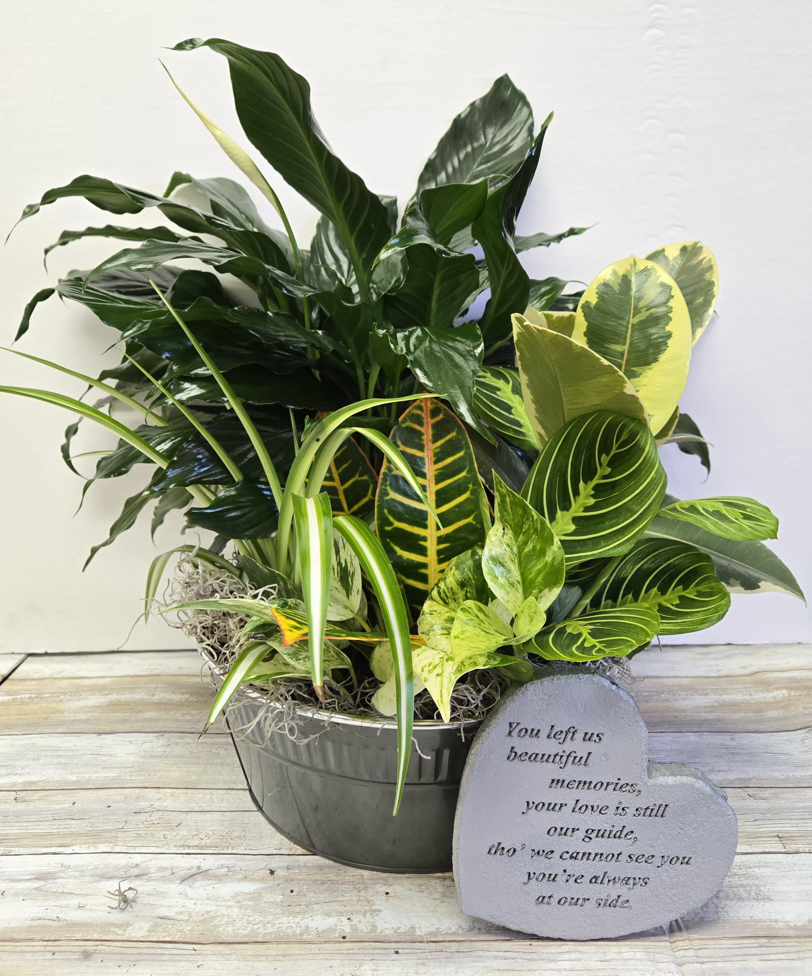 12 Inch Sunny Dish Garden with Stone