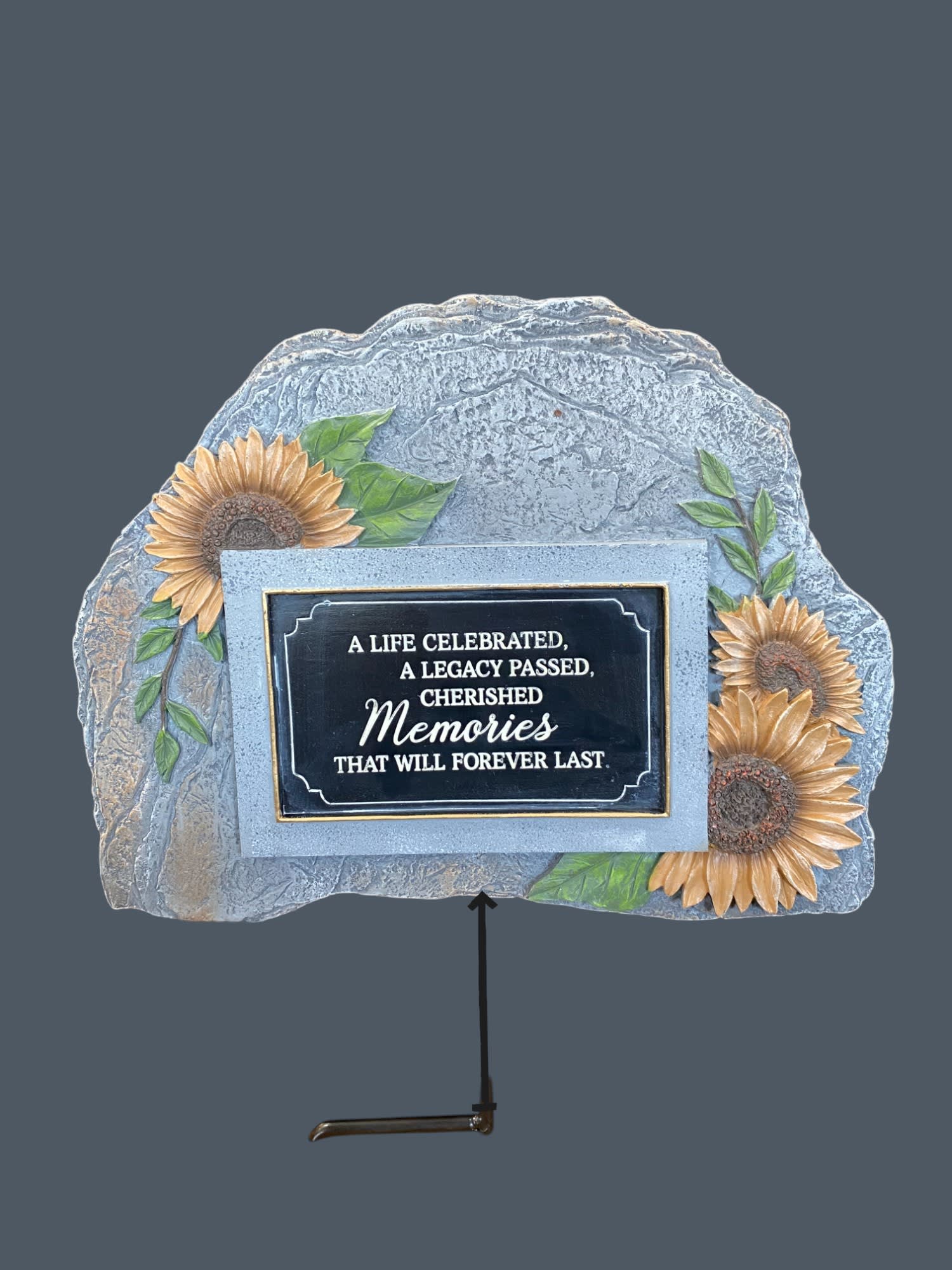 FAUX STONE SUNFLOWER