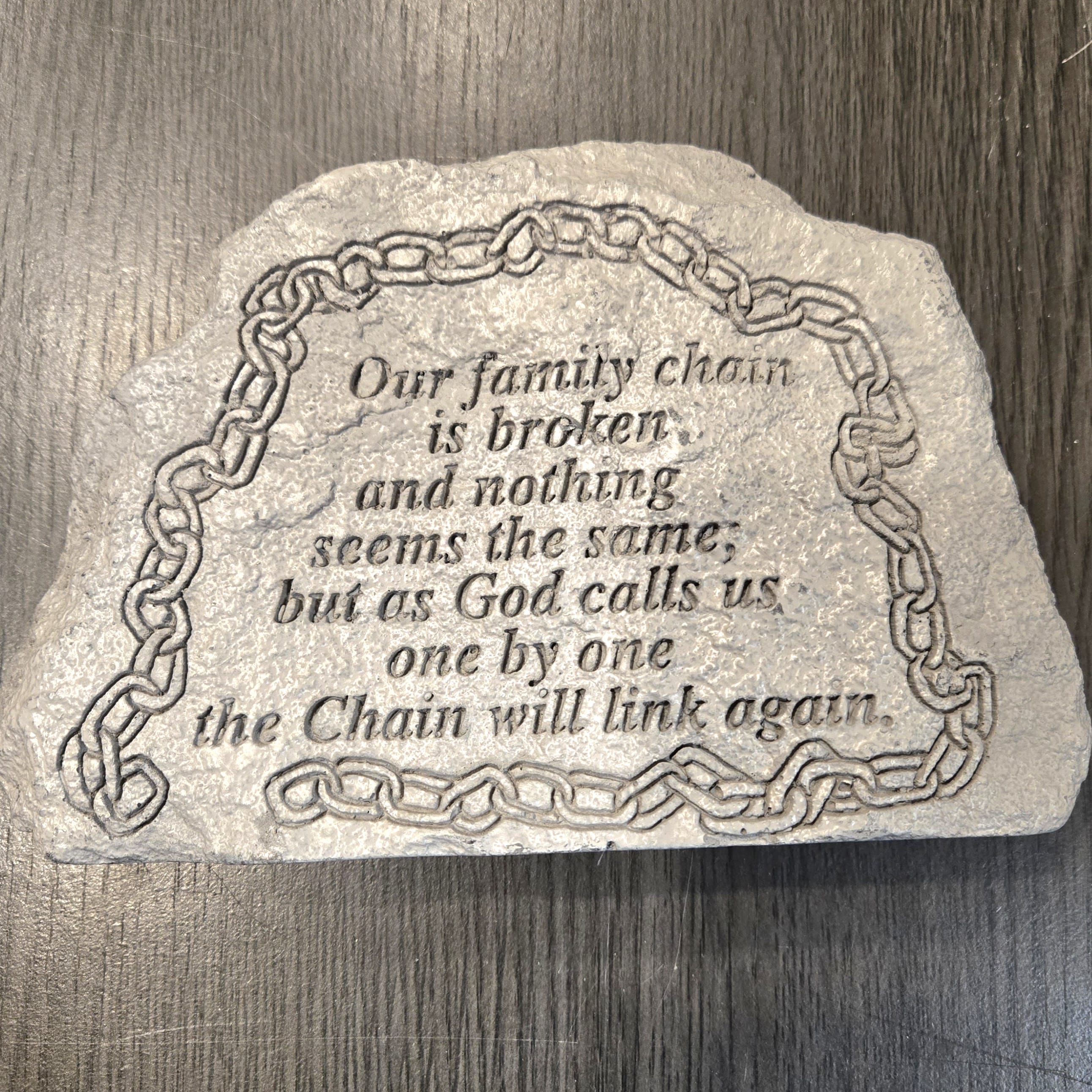 Sympathy Stone - Family Chain Flower Bouquet