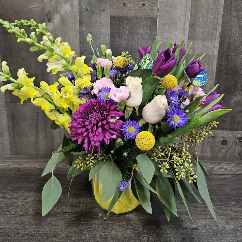 Sending Happiness & Butterflies arrangement