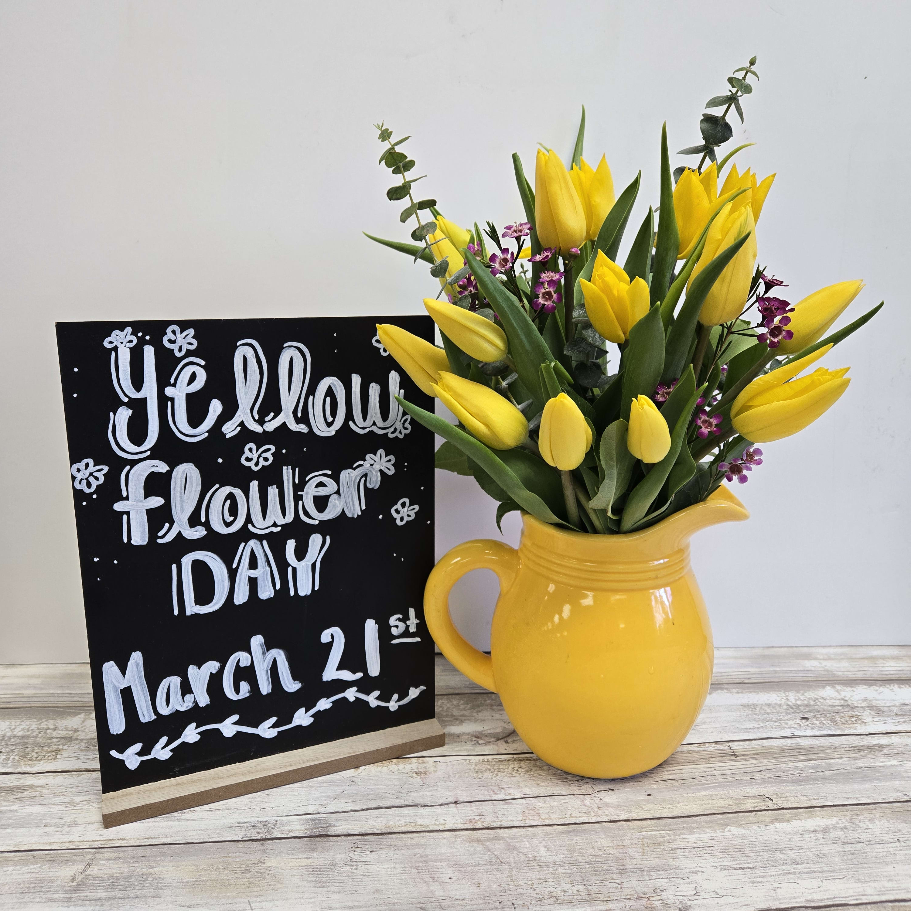 Yellow Tulips Pitcher