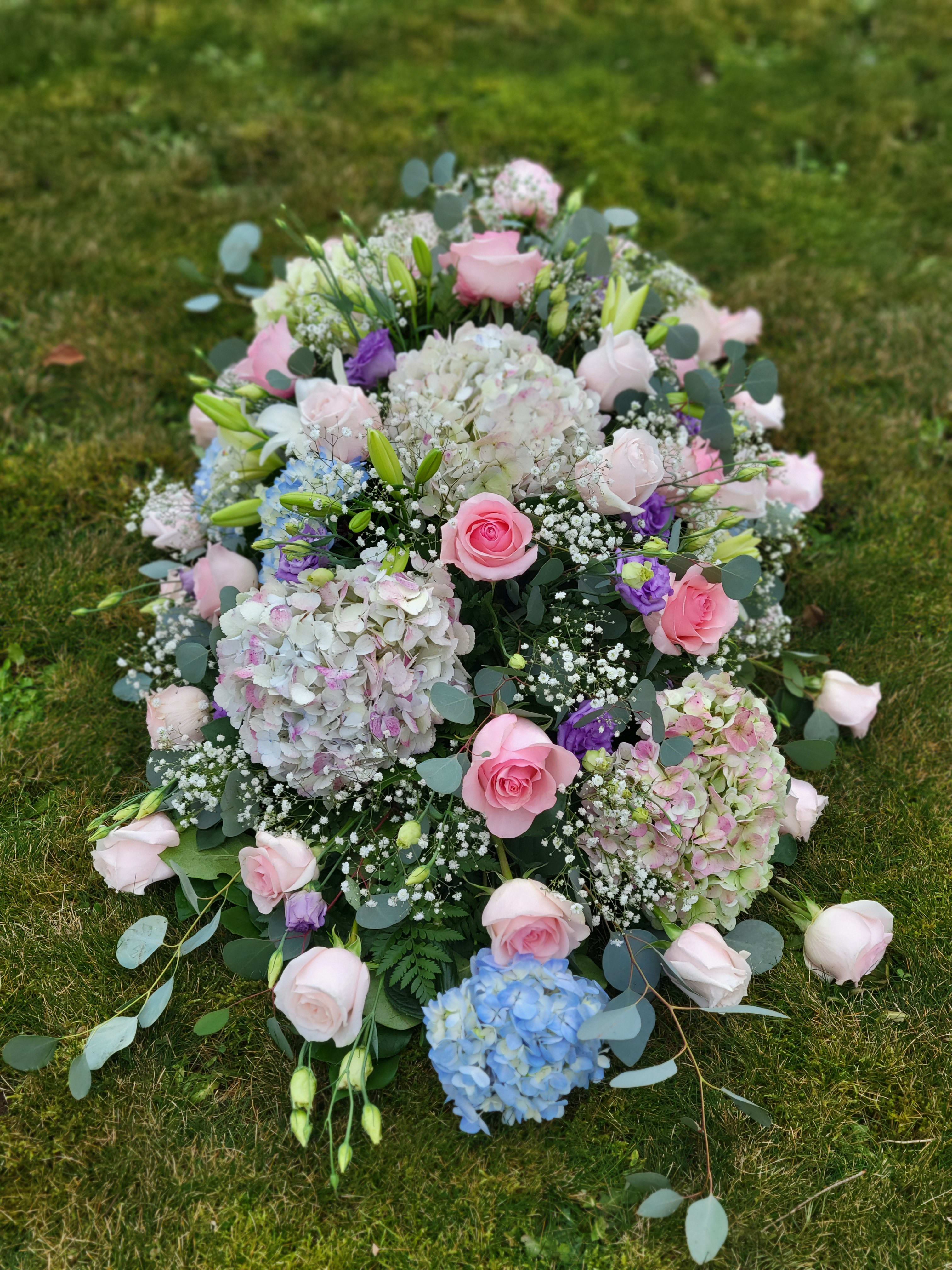 Eternal Grace Full Couch Casket Spray