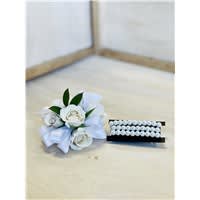 Corsage - White Ribbon