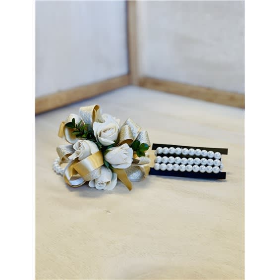 Corsage- Gold Ribbon